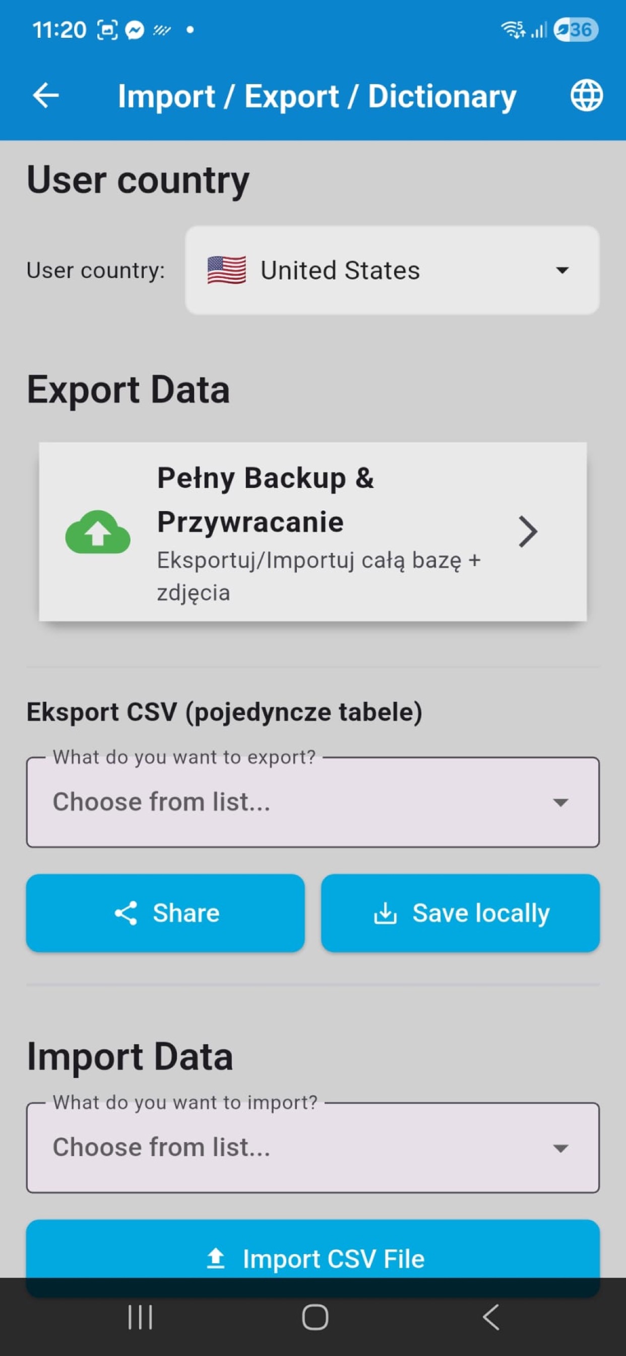 FarmManager PL export import danych 2